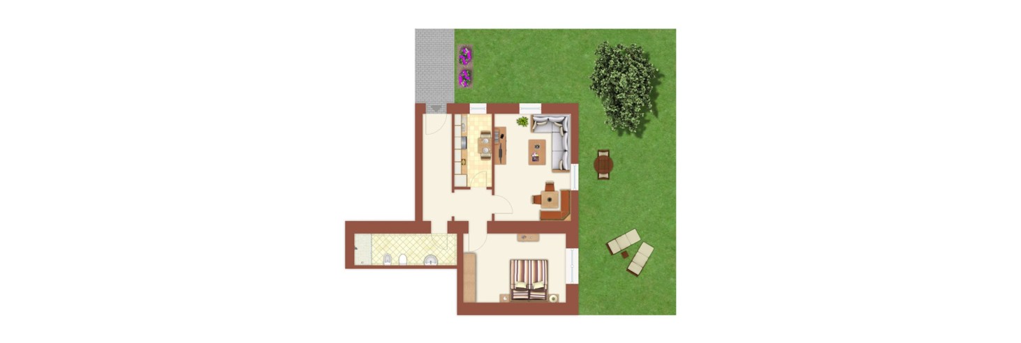 Pianta dell'appartamento vacanze superior al hubertus Fiè allo Sciliar - Alto Adige Pianta dell'appartamento vacanze superior al hubertus Fiè allo Sciliar - Alto Adige